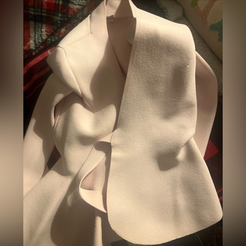 Scanlan Theodore crepe knit jacket peplum XS - Picture 2 of 4